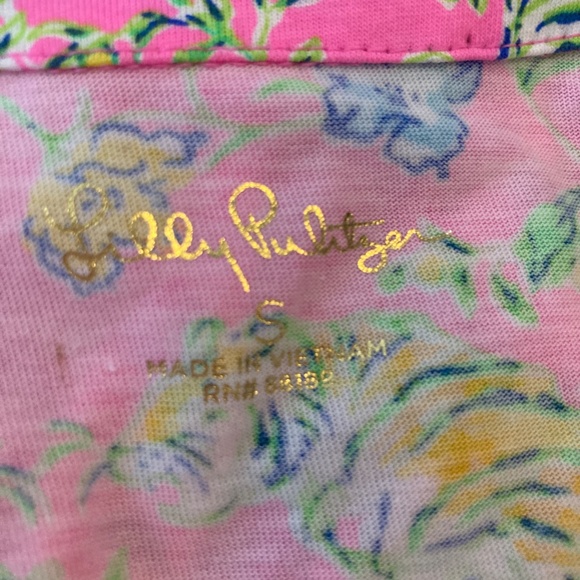 Lilly Pulitzer Loran Dress Prosecco Pink Tigress Garden Size Small - Picture 7 of 15